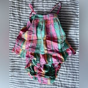 Baby Gap plaid 2 piece set Size 18M NWT